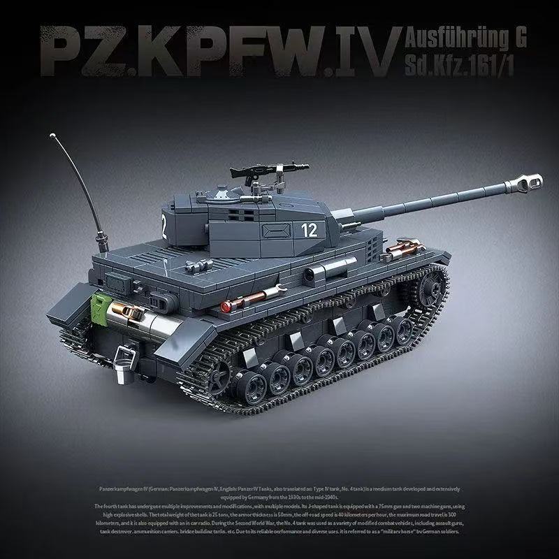 985PCS Military No. 3 Type L T - огляд і ціна Lego Compatible Military Tank