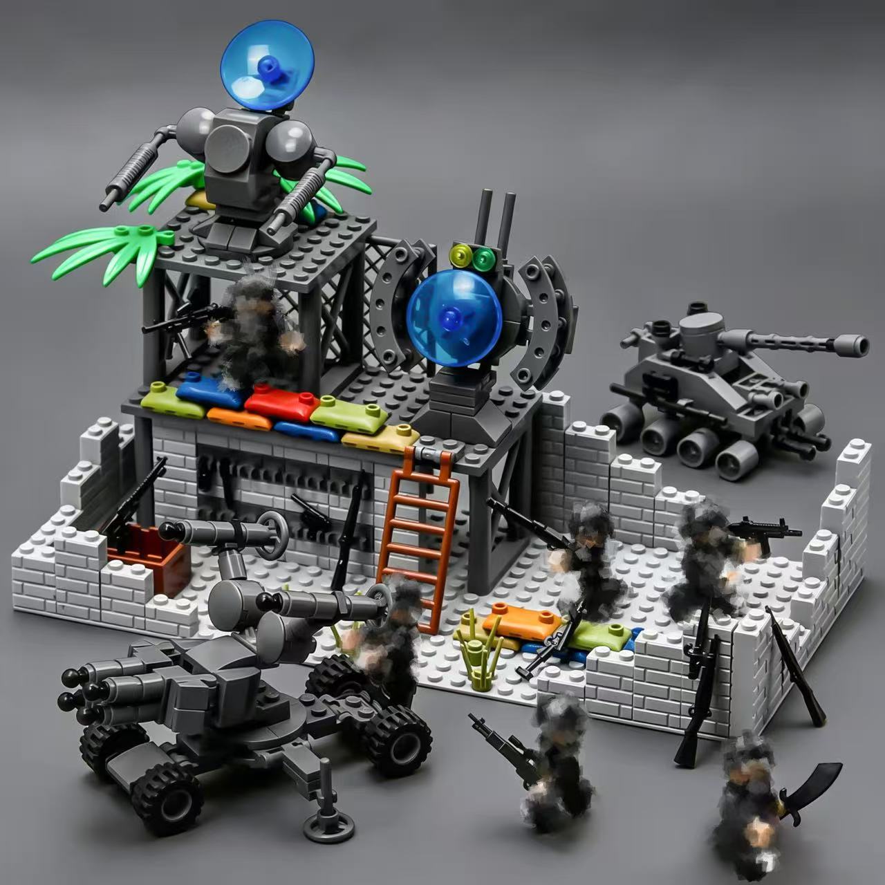 Military Battle Base Modular B - огляд і ціна Lego Compatible Military Tank