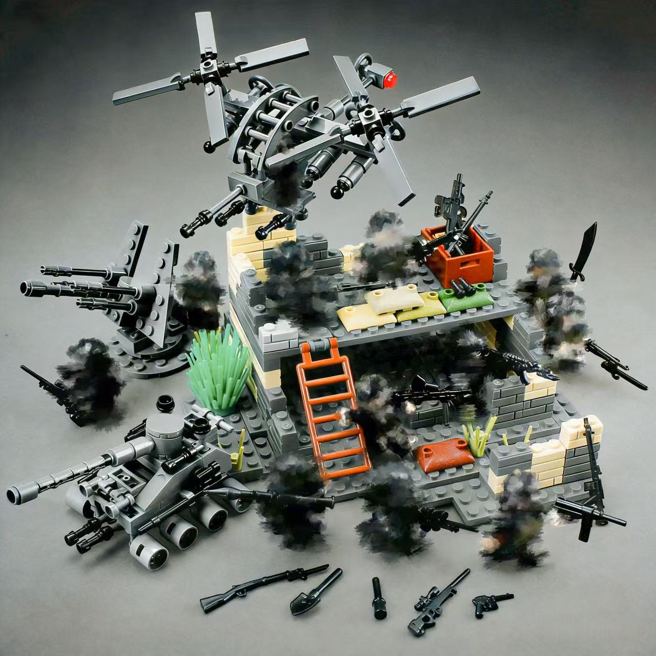 Military Battle Base Modular B - огляд і ціна Lego Compatible Military Tank
