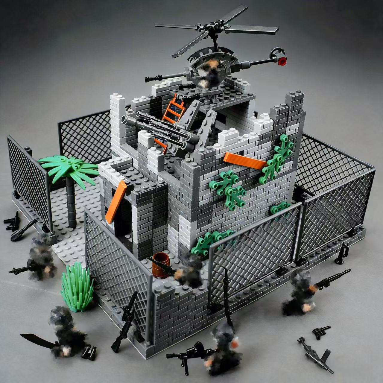 Military Battle Base Modular B - огляд і ціна Lego Compatible Military Tank