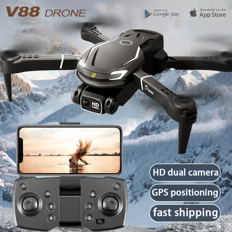 Hot Gift Toy 2026 V88 RC Profe - огляд і ціна Fpv Brushless Rc Drone 4K