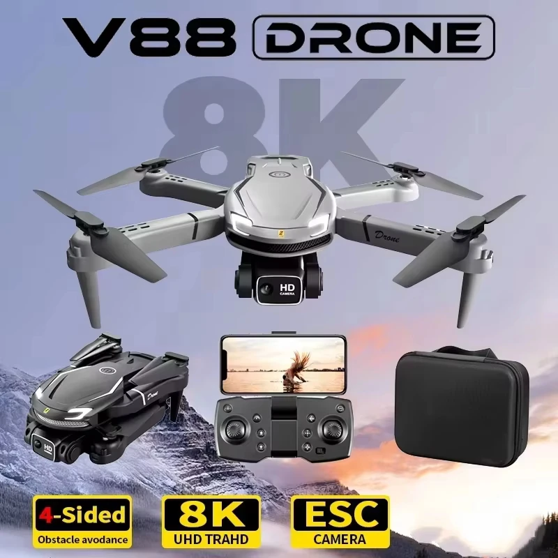 Hot Gift Toy 2026 V88 RC Profe - огляд і ціна Fpv Brushless Rc Drone 4K