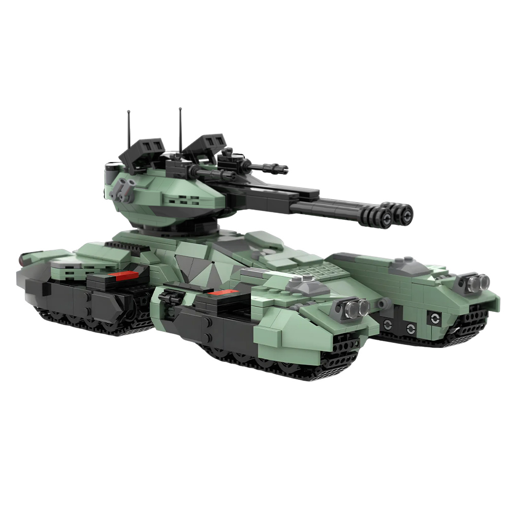 MOC UNSC Grizzly Tank Building - огляд і ціна Lego Compatible Military Tank
