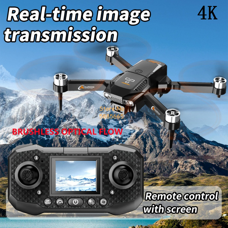 4K Dual Camera Optical Flow Br - огляд і ціна Fpv Brushless Rc Drone 4K