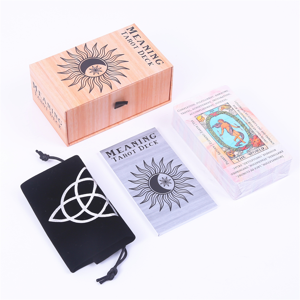 12*7cm Meaning Tarot Deck In S - огляд і ціна Tarot Cards Deck With Guidebook
