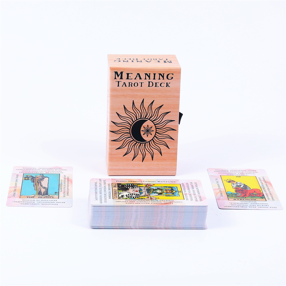 12*7cm Meaning Tarot Deck In S - огляд і ціна Tarot Cards Deck With Guidebook