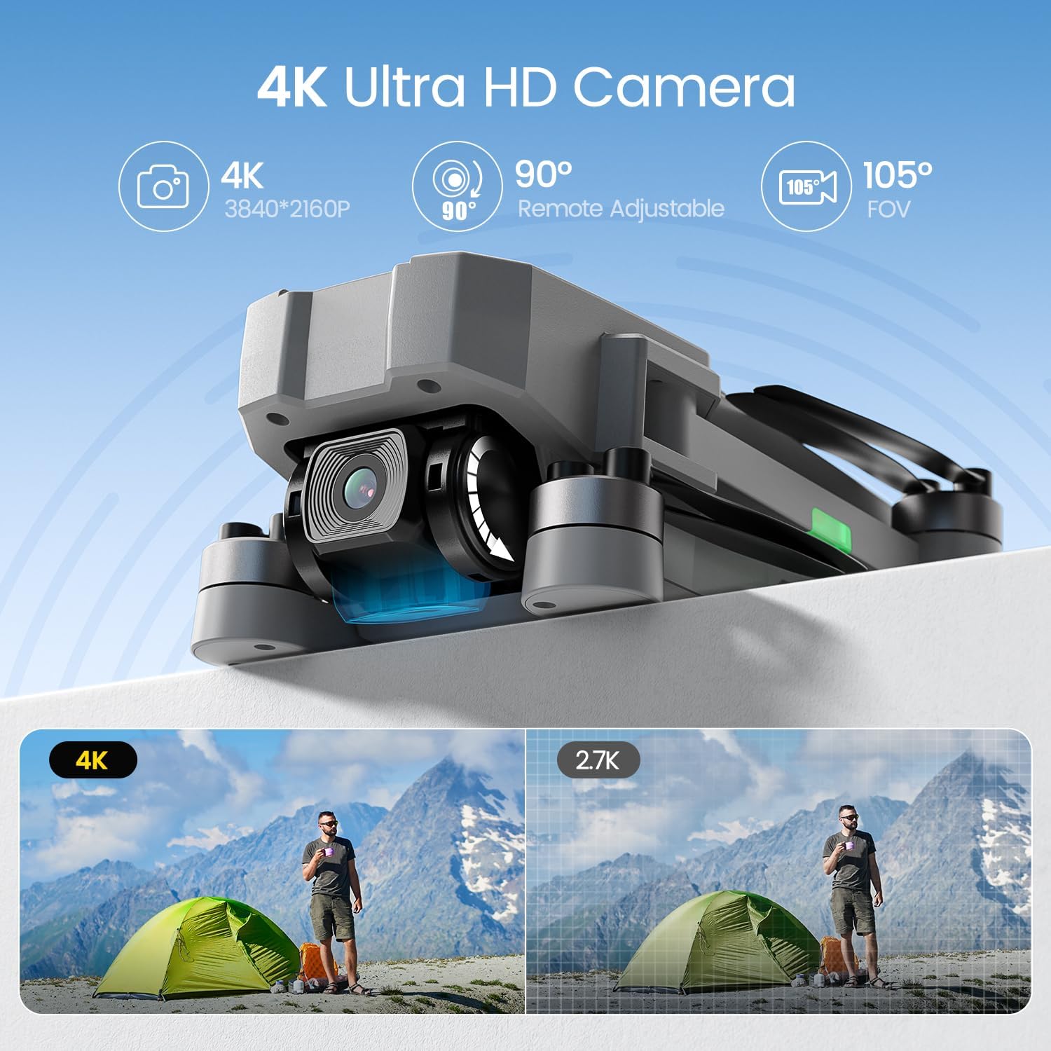 Drones Camera Adults 4k Under  - огляд і ціна Fpv Brushless Rc Drone 4K